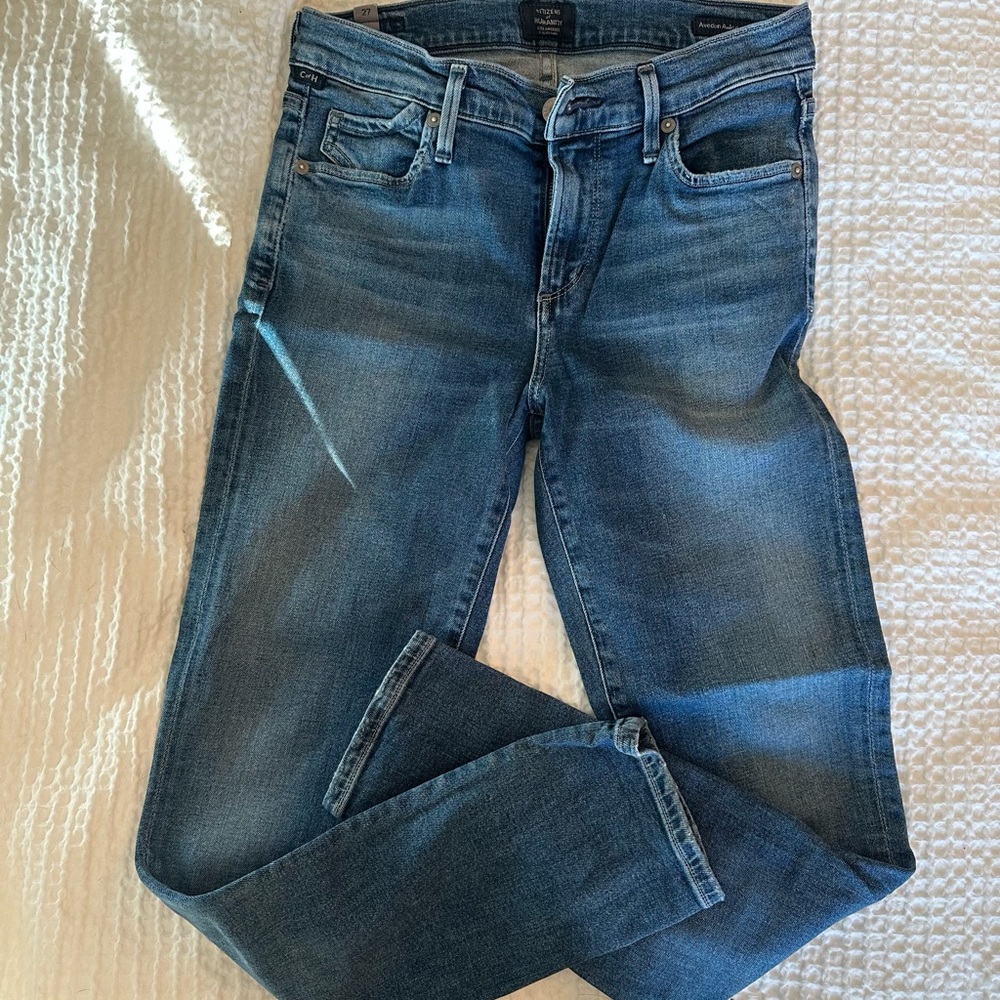 Citizens Of Humanity Blue Skinny Jeans Vintage Wash